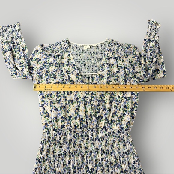 VERONICA BEARD Darrah Smocked Floral Mini Dress Sz 2 - Picture 9 of 16